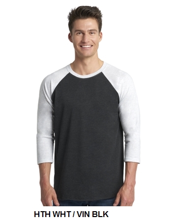 Next Level Unisex Triblend 3/4-Sleeve Raglan (6051)