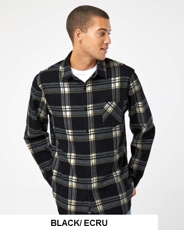 Burnside 8212 - Open Pocket Long Sleeve Flannel Shirt.  BURNSIDE  8212