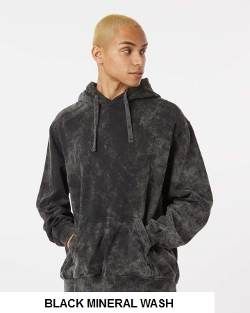 Dyenomite 854MW - Premium Fleece Mineral Wash Hooded Sweatshirt.  DYENOMITE  854MW