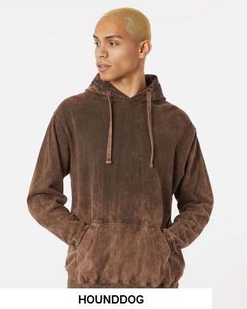 Dyenomite 854MW - Premium Fleece Mineral Wash Hooded Sweatshirt.  DYENOMITE  854MW