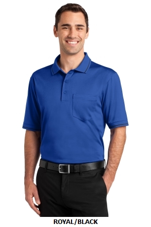 CornerStone Select Snag-Proof Tipped Pocket Polo. CS415.