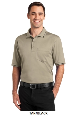 CornerStone Select Snag-Proof Tipped Pocket Polo. CS415.