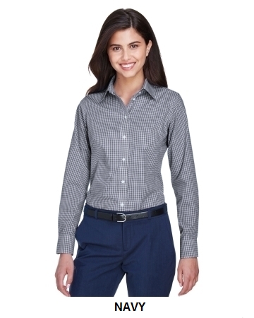 Devon & Jones Ladies' Crown Woven Collection® Gingham Check.  DEV&JO  D640W