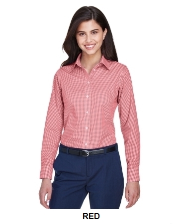 Devon & Jones Ladies' Crown Woven Collection® Gingham Check.  DEV&JO  D640W