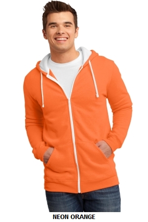 District - Young Mens The Concert Fleece™ Full-Zip Hoodie. DT800.