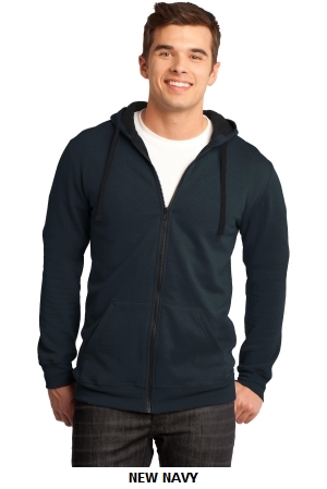 District - Young Mens The Concert Fleece™ Full-Zip Hoodie. DT800.