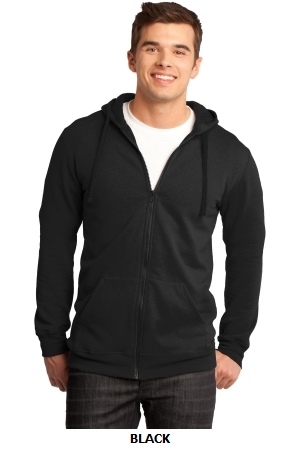 District - Young Mens The Concert Fleece™ Full-Zip Hoodie. DT800.