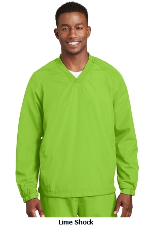 Sport-Tek? V-Neck Raglan Wind Shirt.  SPORT-TEK  JST72