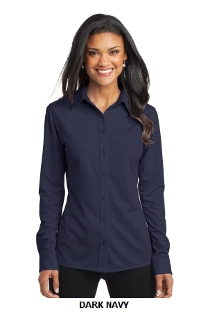 Port Authority Ladies Dimension Knit Dress Shirt. L570.