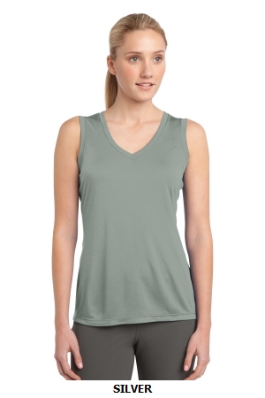 Sport-Tek™ Ladies Sleeveless PosiCharge™ Competitor™ V-Neck Tee. LST352.