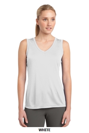 Sport-Tek™ Ladies Sleeveless PosiCharge™ Competitor™ V-Neck Tee. LST352.