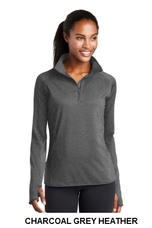 Sport-Tek Ladies Sport-Wick Stretch 1/2-Zip Pullover.  SPORT-TEK  LST850