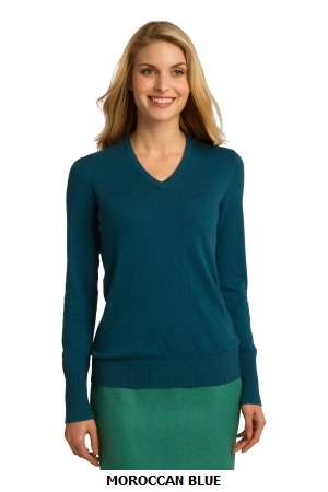 Port Authority Ladies V-Neck Sweater. LSW285.