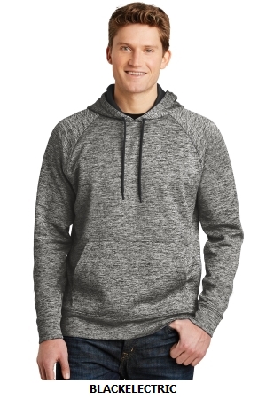 Sport-Tek PosiCharge Electric Heather Fleece Hooded Pullover. ST225.