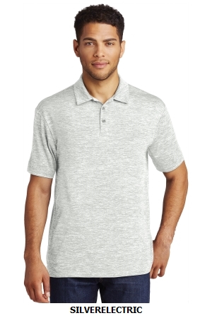 SPORT-TEK POSICHARGE ELECTRIC HEATHER POLO.  SPORT-TEK  ST590