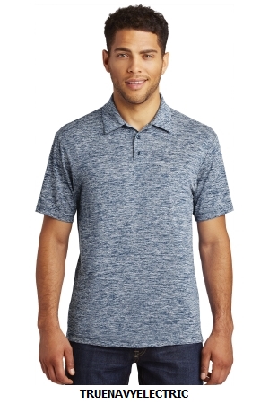 SPORT-TEK POSICHARGE ELECTRIC HEATHER POLO.  SPORT-TEK  ST590