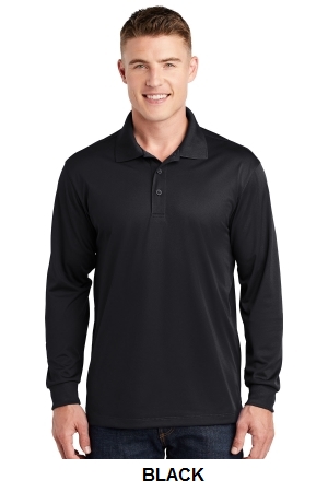 Sport-Tek Long Sleeve Micropique Sport-Wick Polo. ST657.