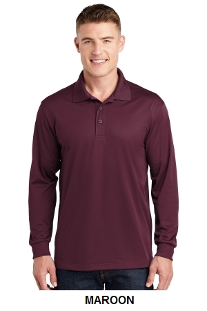 Sport-Tek Long Sleeve Micropique Sport-Wick Polo. ST657.