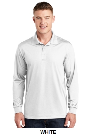 Sport-Tek Long Sleeve Micropique Sport-Wick Polo. ST657.