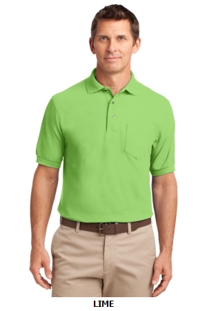 Port Authority® Tall Silk Touch™ Polo with Pocket. TLK500P.