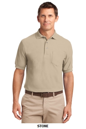 Port Authority® Tall Silk Touch™ Polo with Pocket. TLK500P.