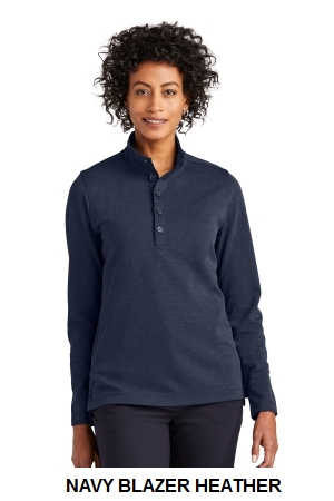 Brooks Brothers Womens Mid-Layer Stretch 1/2-Button.  BROOKS BROS  BB18203