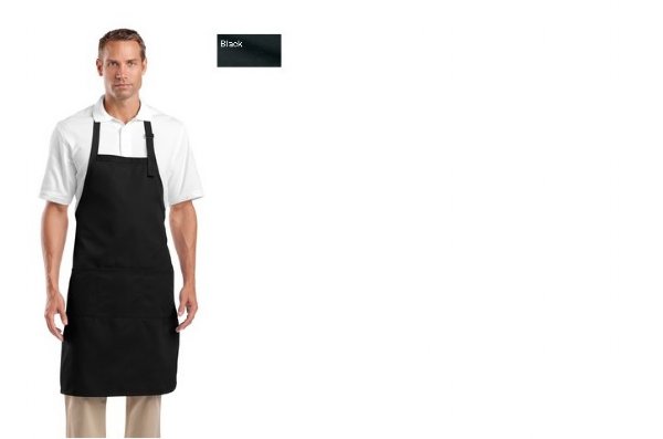 CornerStone® - Adjustable Bib Apron with Three Pockets. CS700.