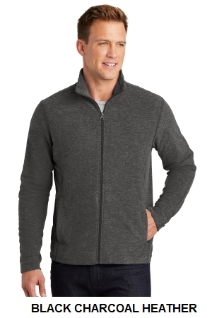 Port Authority Heather Microfleece Full-Zip Jacket.  PORT A.  F235