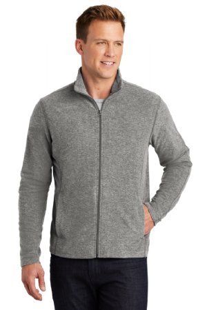 Port Authority Heather Microfleece Full-Zip Jacket.  PORT A.  F235