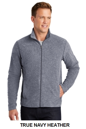 Port Authority Heather Microfleece Full-Zip Jacket.  PORT A.  F235