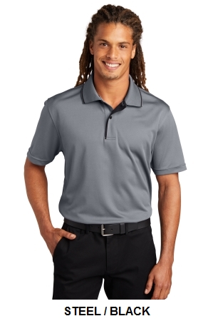 Sport-Tek Dri-Mesh Polo with Tipped Collar and Piping.  PORT A.  K467