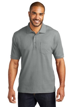 Port Authority Silk Touch Polo with Pocket.  PORT A.  K500P