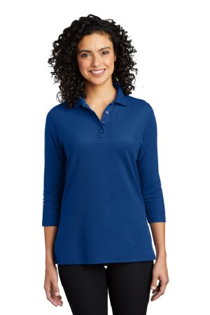 Port Authority™ - Ladies Silk Touch™ 3/4-Sleeve Polo. (L562)