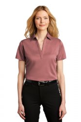 Port Authority Ladies Heathered Silk Touch Performance Polo.  PORT A.  LK542