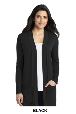 Port Authority Ladies Concept Long Pocket Cardigan.  PORT A.  LK5434