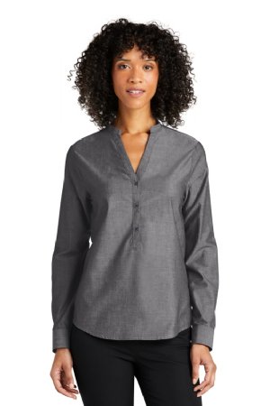 Port Authority® Ladies Long Sleeve Chambray Easy Care Shirt.  PORT A.  LW382