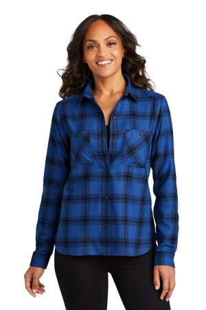 Port Authority Ladies Plaid Flannel Shirt.  PORT A.  LW669