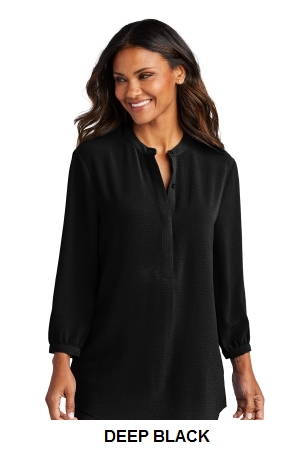 Port Authority Ladies 3/4-Sleeve Textured Crepe Tunic.  PORT A.  LW713