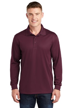 Sport-Tek Long Sleeve Micropique Sport-Wick Polo. ST657.