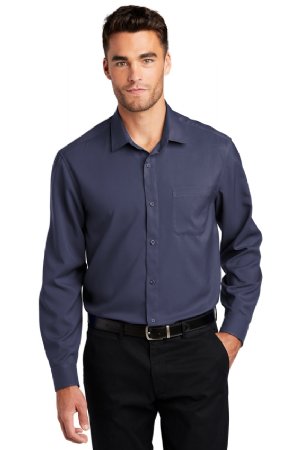 Port Authority Long Sleeve Performance Staff Shirt.  PORT A.  W401