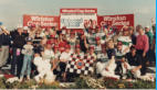 Holly Beadle in the Winners Circle of the 1988 Oakwood Homes 500 the teams 3rd Win of the Season