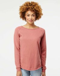 Women’s Lightweight California Wave Wash Sweatshirt.  IND. TRADING  06976