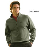 MONT 1737 Men's Half Zip Placket Long Sleeve Pullover