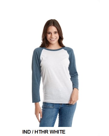 Next Level Unisex Triblend 3/4-Sleeve Raglan (6051)