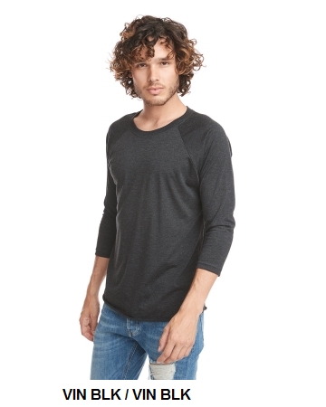 Next Level Unisex Triblend 3/4-Sleeve Raglan (6051)