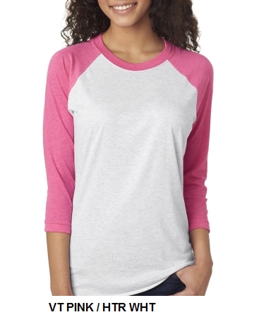 Next Level Unisex Triblend 3/4-Sleeve Raglan (6051)