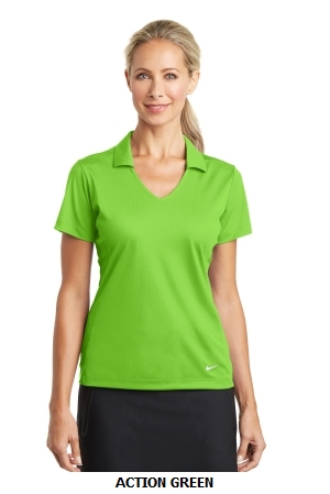 Nike Golf Ladies Dri-FIT Vertical Mesh Polo. 637165.