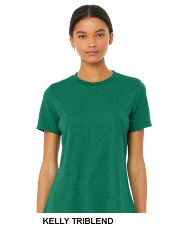 Womens Relaxed Fit Triblend Tee.  BELLA  6413