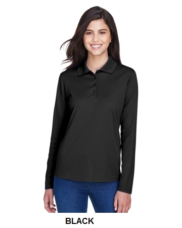 CORE365 Ladies Pinnacle Performance Long-Sleeve Pique Polo.  CORE365  78192