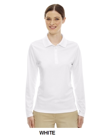 CORE365 Ladies Pinnacle Performance Long-Sleeve Pique Polo.  CORE365  78192